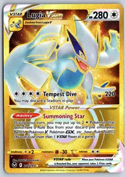 Lugia VSTAR 211/195 Secret Rare Silver Tempest Pokemon Holo Near Mint - Image 1