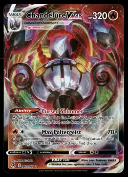 Chandelure VMAX 040/264 Holo VMAX Rare Fusion Strike Pokemon NM - Image 1