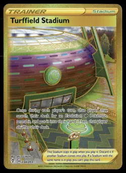 Turffield Stadium 234/203 Secret Rare Evolving Skies Pokemon NM - Image 1