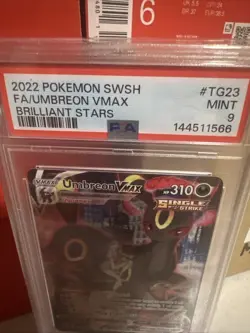 Pokemon 2022 Umbreon VMAX TG23/TG30 Full Art Brilliant Stars PSA 9 - Image 2