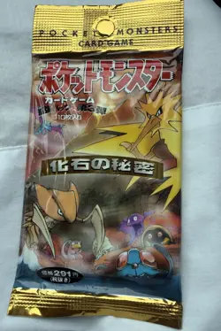 Pokemon TCG Japanese Fossil Booster Pack SEALED/NEW - Image 1