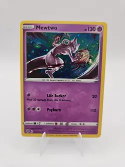 Pokemon TCG Mewtwo 056/172 Cosmos Holo Rare Promo Mew V Box NM Brilliant Stars - Image 1
