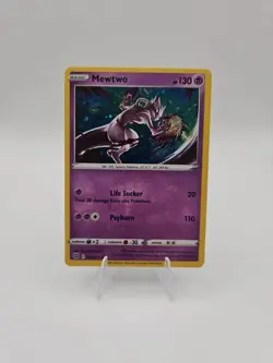 Pokemon TCG Mewtwo 056/172 Cosmos Holo Rare Promo Mew V Box NM Brilliant Stars - Image 2