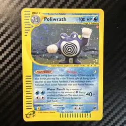 Pokemon Expedition Poliwrath 24/165 - Expedition (EX) Holo DMG - Image 1