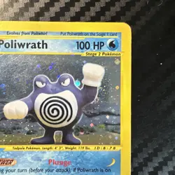 Pokemon Expedition Poliwrath 24/165 - Expedition (EX) Holo DMG - Image 3