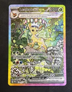 🔥 Pokemon TCG-Leafeon ex 144/131 Sv: Prismatic Evolutions SIR Holo Near Mint 🔥 - Image 1