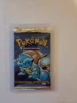 1999 Pokemon Base Set Unlimited Blastoise Art Booster Pack Sealed WOTC - Image 1