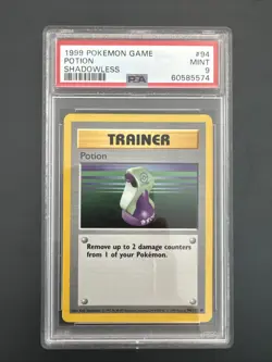 1999 Pokemon Game Potion Shadowless Mint 9 - Image 1