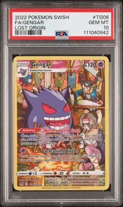 2022 Pokemon Sword & Shield Lost Origin Gengar TG06 - PSA GEM MT 10 - 111040942 - Image 1
