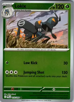 Lokix 010/094 Uncommon Phantasmal Flames Pokemon Reverse Holo Near Mint - Image 1
