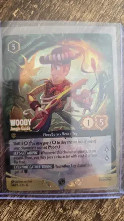 Disney Lorcana TCG Woody - Jungle Guide 54/P3 Foil Super Rare First Chapter - Image 2