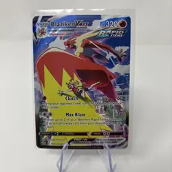 Blaziken VMAX TG15/TG30 Silver Tempest Full Art Ultra Rare Holo Pokemon Card NM - Image 1