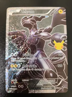 Zekrom 114/114 Celebrations Classic Collection Holo Pokemon Card - Image 1