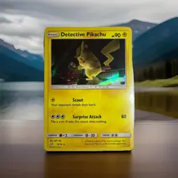 Pokemon TCG Detective Pikachu Holo Rare Card 10/18 Light Play - Image 1