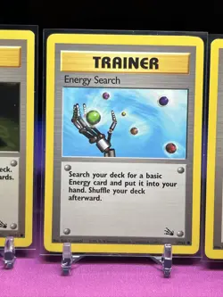Pokemon Fossil Set Trainer Card Lot (Gambler/Energy Search/Recycle/Mysterious) - Image 3