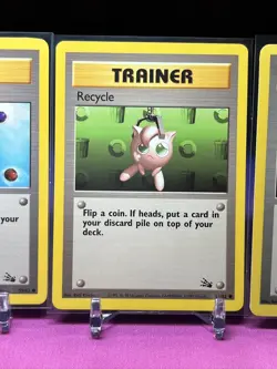 Pokemon Fossil Set Trainer Card Lot (Gambler/Energy Search/Recycle/Mysterious) - Image 4