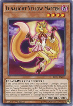Yu-Gi-Oh! - 3X Lunalight Yellow Marten - LED4-EN047 - 1st Ed - NM/M - NEW - Image 1