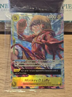 One Piece Card Game Monkey D Luffy OP07-109 Illustration Box Vol. Promo Sealed - Image 1
