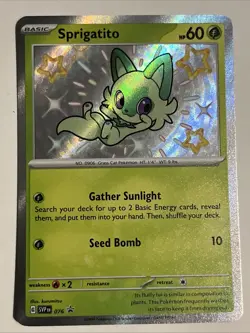 Sprigatito 076 Sv: Scarlet & Violet Promo Cards Holo - Image 1