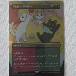 Secret Lair Drop Violent Outburst 1185 Rare EN Foil Alt Art 2023 - Image 1