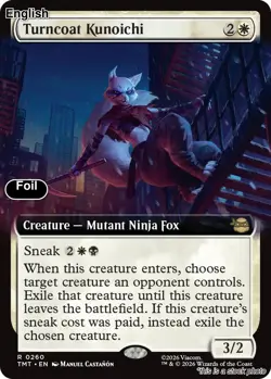 Turncoat Kunoichi (Extended Art) EN [TMT - 260] - NM [Foil] TCG MTG - Image 1