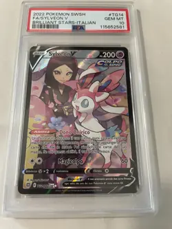 POKEMON PSA 10 SYLVEON V TG14/TG 30 HOLO NEAR MINT - Image 1