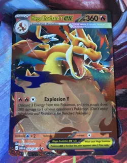Pokemon TCG Mega Charizard Y EX 022/217 Evolutions Ultra Rare Holo - Image 1