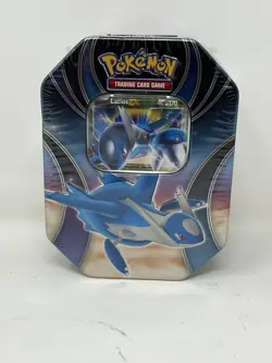 Pokemon 2015 Powers Beyond Latios EX Tin Ancient Origins Roaring Skies Sealed - Image 1