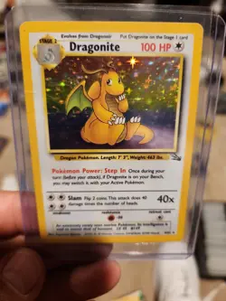 LP 1999 Pokemon Fossil Dragonite #4/62 - Image 1