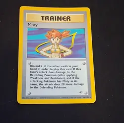 Pokemon TCG Misty 18/132 Gym Heroes Holo Holo Rare Unlimited EN Sugimori - Image 1