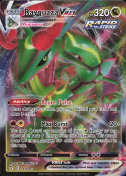 Rayquaza VMAX 111/203 Holo VMAX Rare Evolving Skies Pokemon Near Mint - Image 1