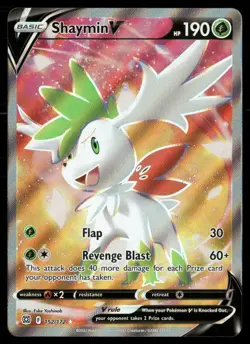 Shaymin V 152/172 Ultra Rare Brilliant Stars Pokemon NM - Image 1
