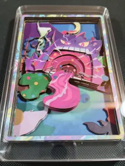 Pokemon Mega Gengar Non-TCG Fan-Art 3d Paper Cut Carving Slab Chinese - Image 2