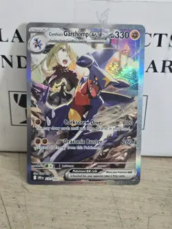 Pokemon TCG Cynthia's Garchomp EX Destined Rivals 232/182 Illustration Rare - Image 1