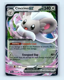 Pokemon tcg ME04: Chaos Rising Cinccino ex Near Mint or Better - Image 1