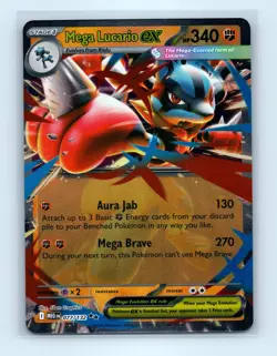 Pokemon tcg ME01: Mega Evolution Mega Lucario ex Near Mint or Better - Image 1