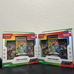 Pokemon First Partner Illustration Collection Series 1 New Sealed x2 - Image 1