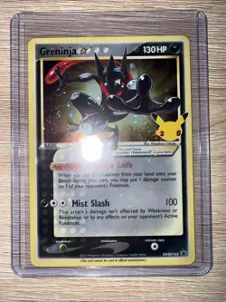 Greninja Gold Star SWSH144 Sword & Shield Promo Card Holo NM Condition - Image 1