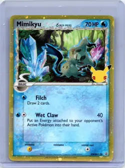 Mimikyu (Delta Species) SWSH136 Holo Promo Sword & Shield Promo Pokemon Holo NM - Image 1