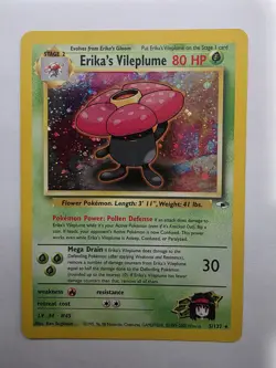 Erika's Vileplume 5/132 Gym Heroes Unlimited Holo Rare Pokemon - Image 1