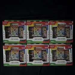 Pokemon TCG First Partner Illustration Collection Series 1 Boxes SEALED Lot of 6 - Image 1