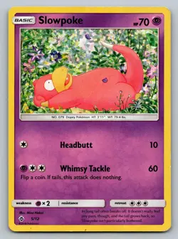 Slowpoke 005/012 Holo Promo McDonald's Promos 2018 Pokemon Holo Damaged - Image 1
