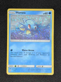 Horsea 003/012 Holo Promo McDonald's Promos 2018 Pokemon Damaged - Image 1