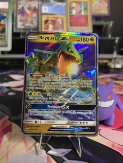 Rayquaza GX 109/168 Ultra Rare Full Art Holo Pokemon Celestial Storm - Image 1