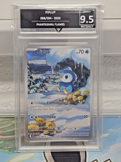 Piplup 098/094 Phantasmal Flames Getgraded 9.5 GEM MINT Pokemon Graded (not psa) - Image 1