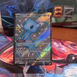 Pokemon TCG Mew EX 216/091 Paldean Fates Full Art Shiny Ultra Rare - Image 1