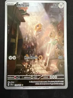 Pokemon TCG Meltan 179/162 SV05: Temporal Forces Illustration Rare - NM - Image 1