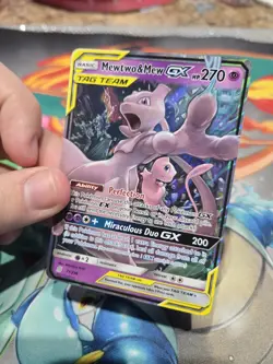 Pokemon Mewtwo & Mew GX 71/236 Sm-Unified Minds Holo - Image 3