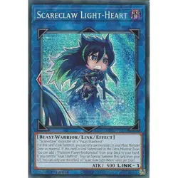 Yugioh Scareclaw Light-Heart MP23-EN136 Prismatic Secret Rare 1st Edition - Image 1