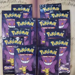 12 Pack Pokemon TCG Trick or Trade Booster Packs 2022 Halloween Card Lot Bundle - Image 1